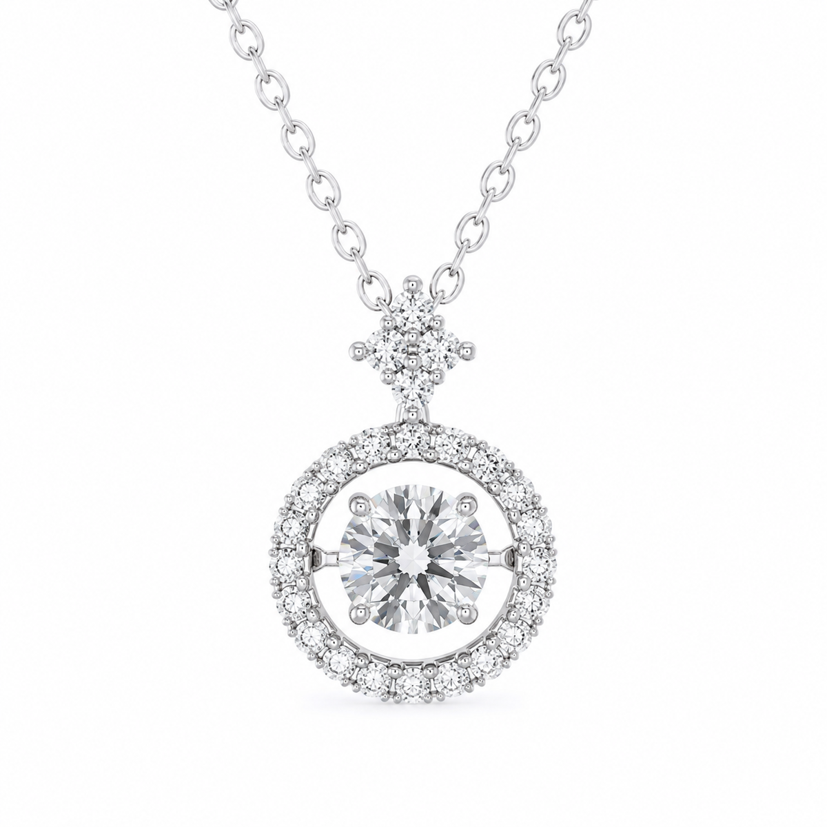 Élan Dancing Moissanite Pendant