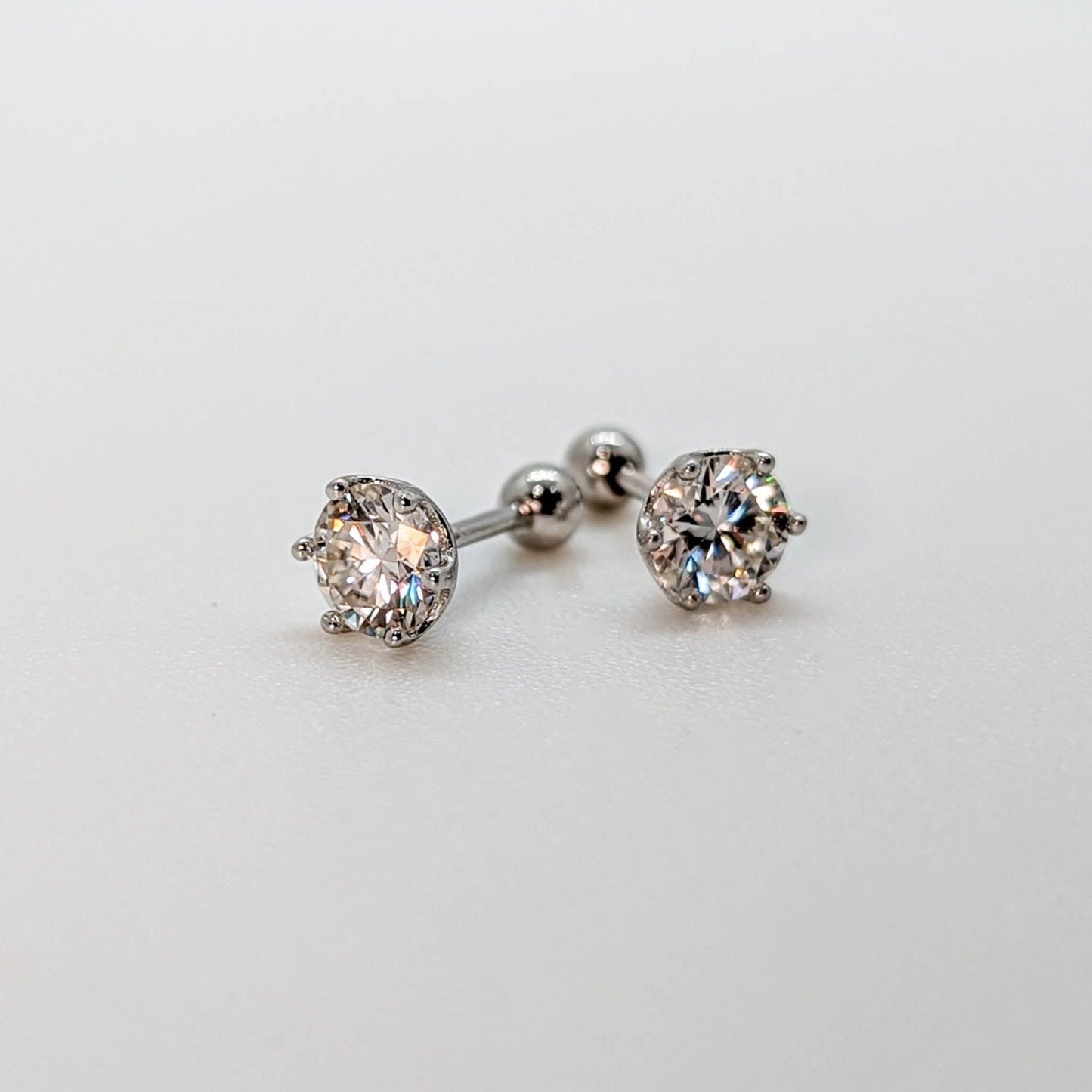 Radiant Brilliance Moissanite Stud Earrings