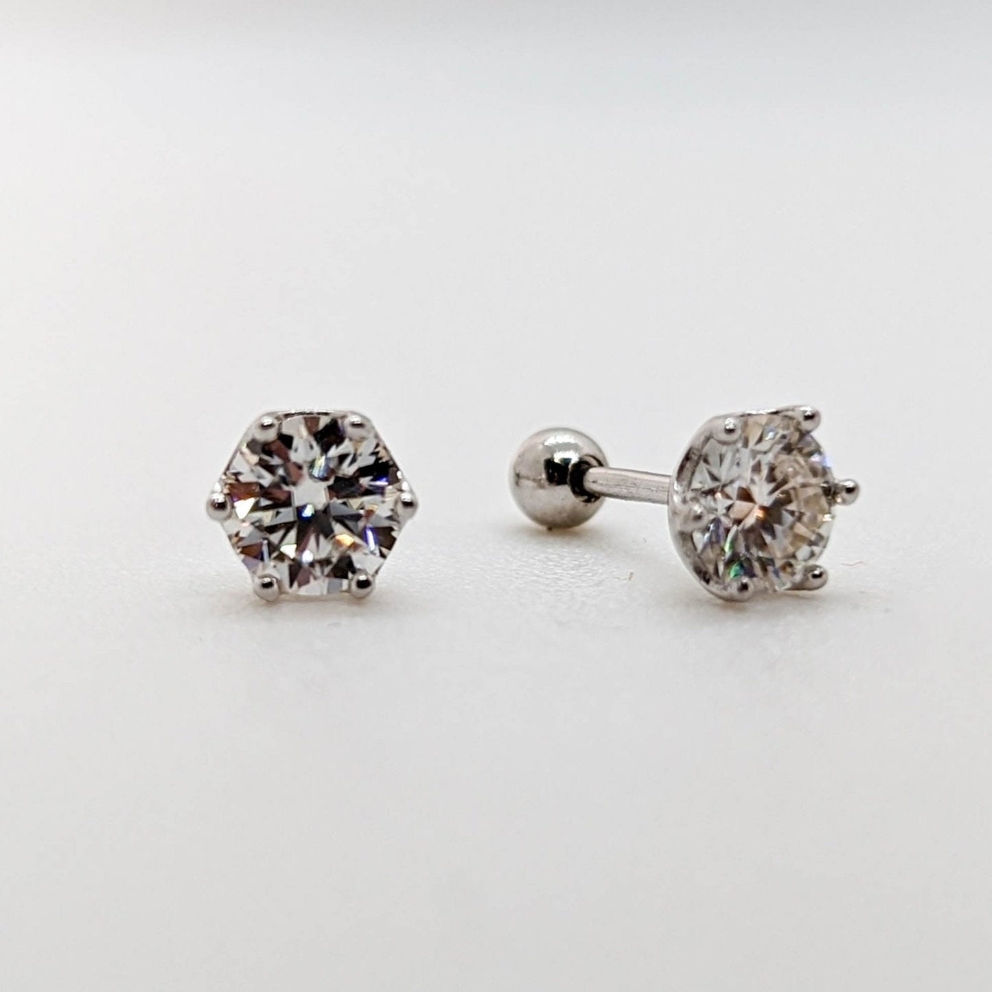 Radiant Brilliance Moissanite Stud Earrings