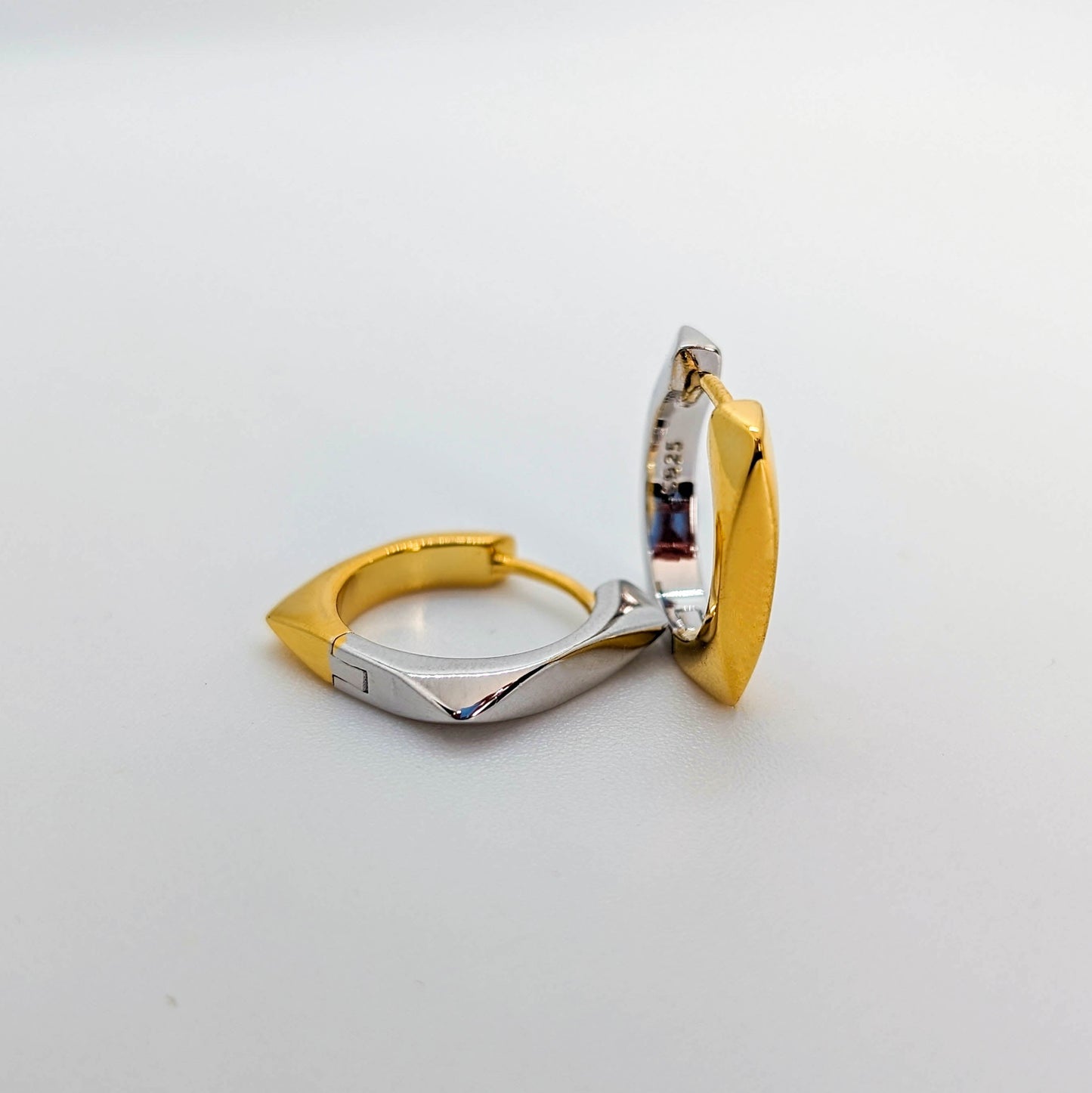 Harmony Two-Tone Hoop Earrings