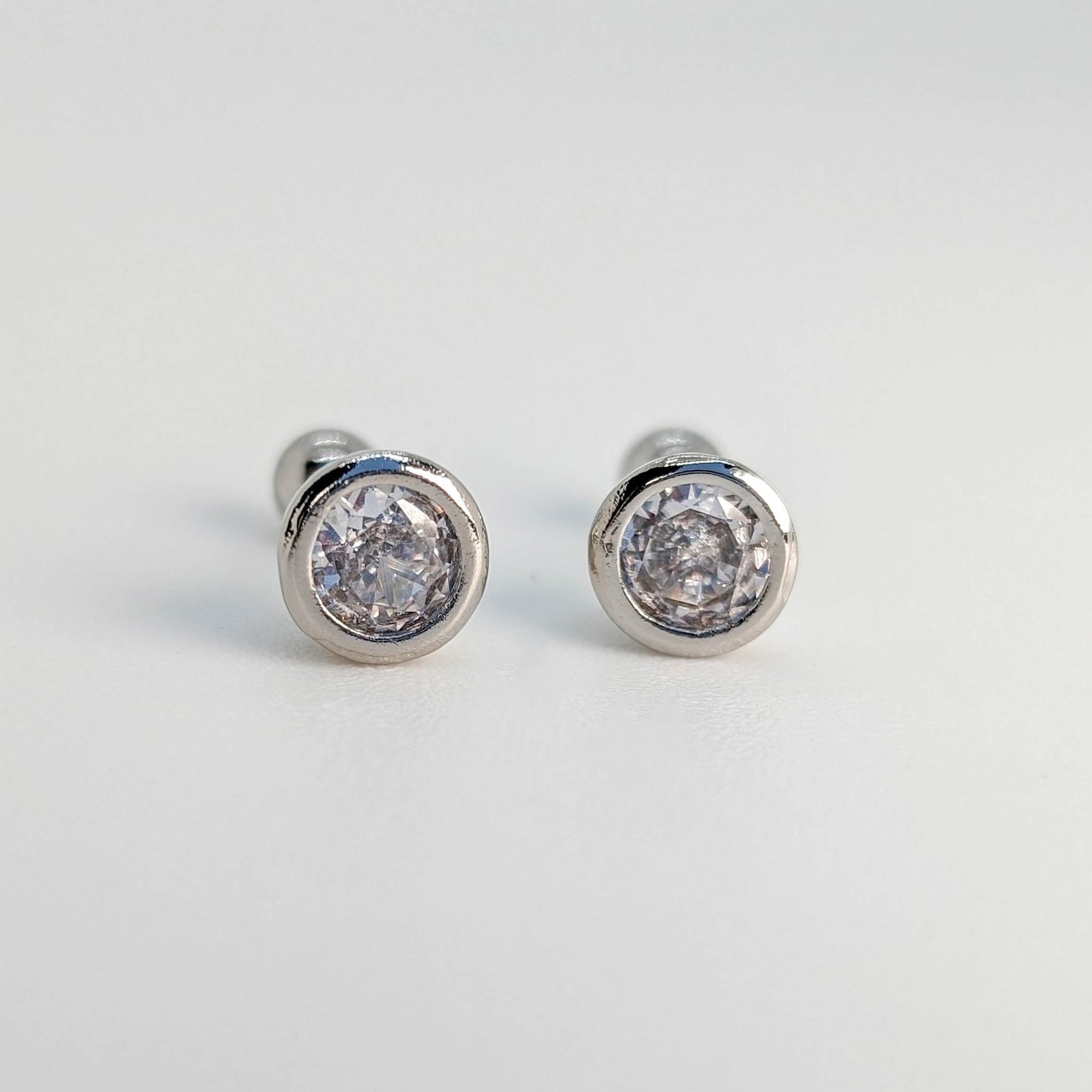 LustreDot Classic CZ Stud Earrings