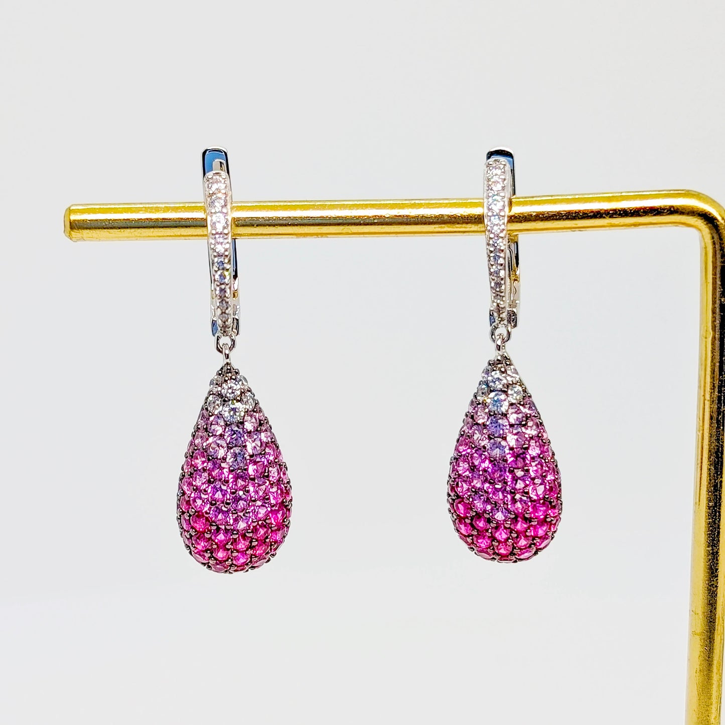 Dazzling Teardrop Gemstone Earrings