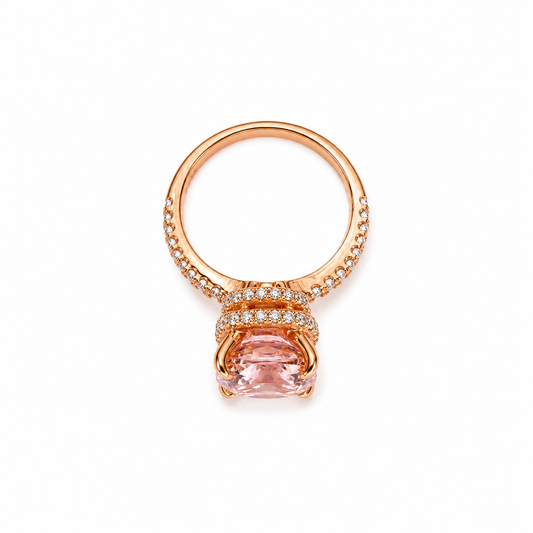 Rosé Blush Morganite Ring