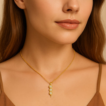 EternaTwist Moissanite Infinity Pendant