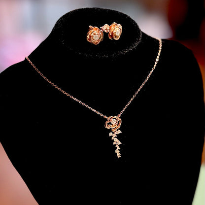 Rosé brilliance Moissanite set