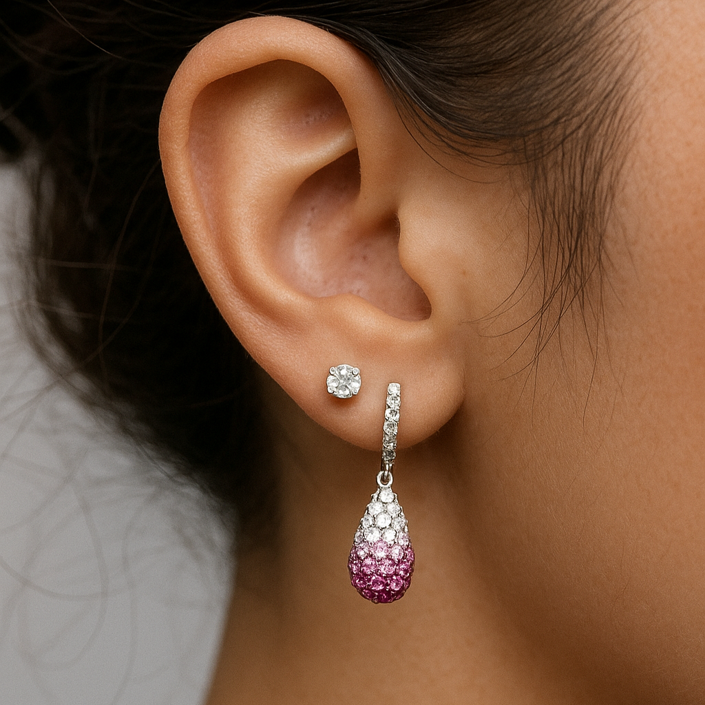 Dazzling Teardrop Gemstone Earrings