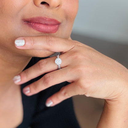 Celestial Radiance 2CT Moissanite Ring