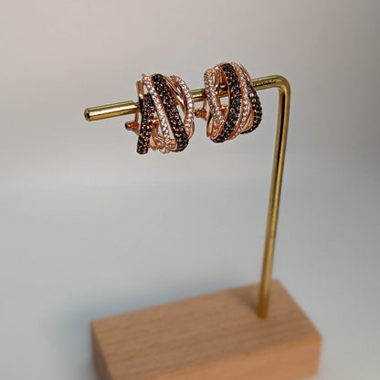 Chocolate Twist Earrings