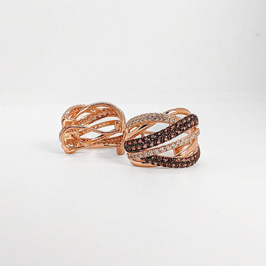 Chocolate Twist Earrings