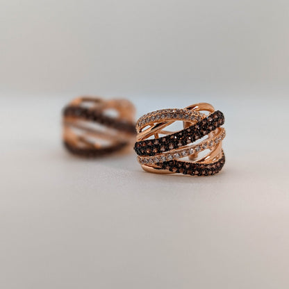 Chocolate Twist Earrings