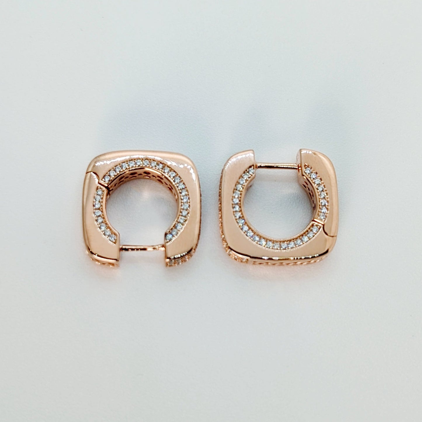 Radiant Rose Gold Hoop Earrings