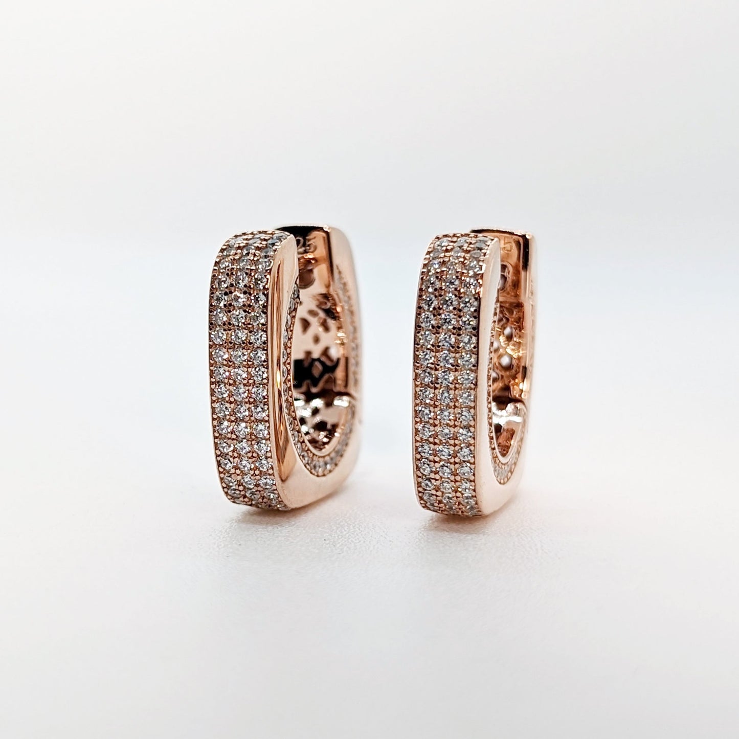 Radiant Rose Gold Hoop Earrings