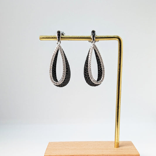 Midnight Elegance Teardrop Earrings