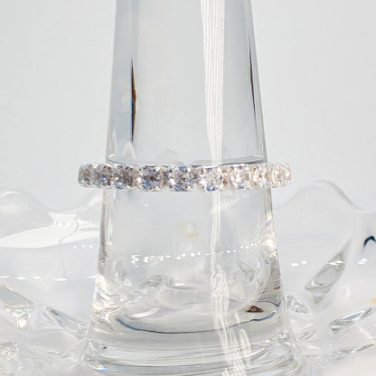 Eternal Spark Adjustable Silver Chain Ring
