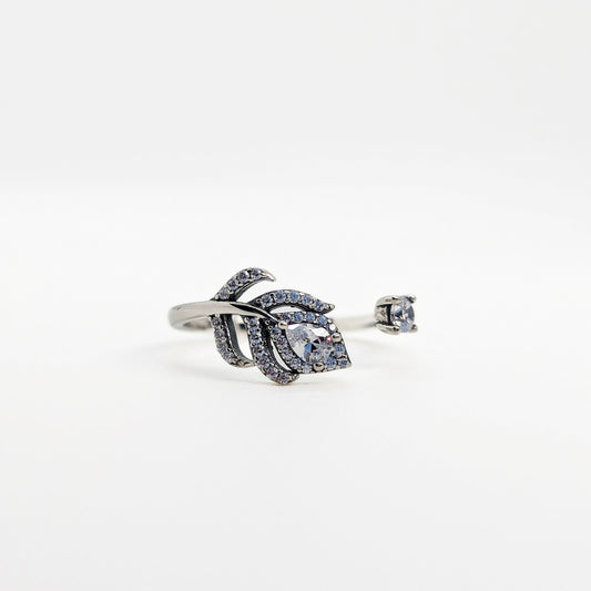 Celestial Peacock Feather Ring