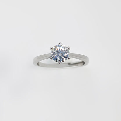 Timeless Elegance 1CT Moissanite Solitaire Ring