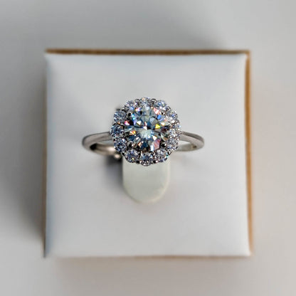 Lunar Glow Moissanite Ring