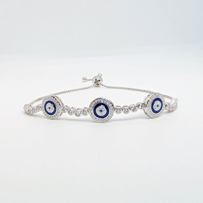 Evil Eye Silver Bracelets