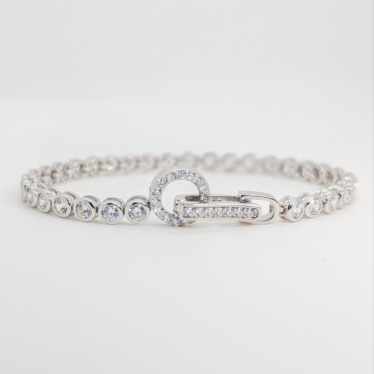 Crystal Flow Zircon Tennis Bracelet