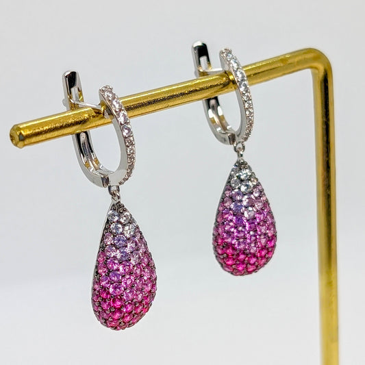 Dazzling Teardrop Gemstone Earrings