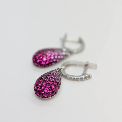Dazzling Teardrop Gemstone Earrings