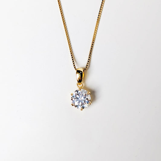 Starlit 2CT Moissanite Solitaire Necklace