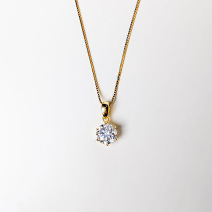 Starlit 1CT Moissanite Solitaire Necklace