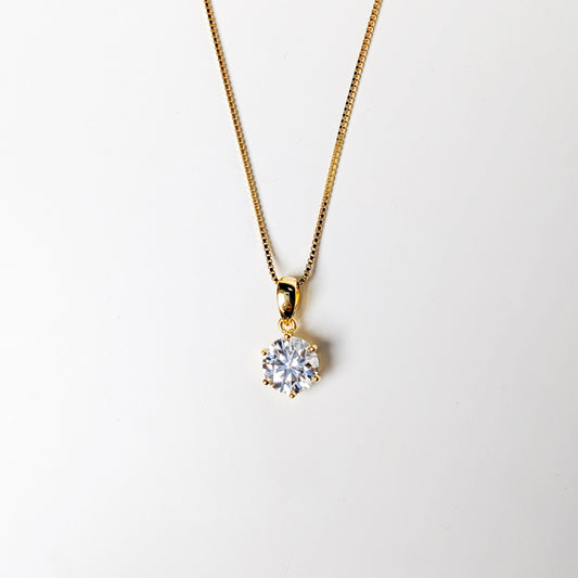 Starlit 1CT Moissanite Solitaire Necklace