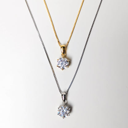 Starlit 2CT Moissanite Solitaire Necklace