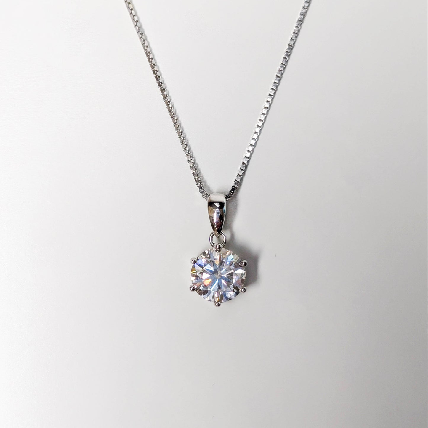 Starlit 1CT Moissanite Solitaire Necklace