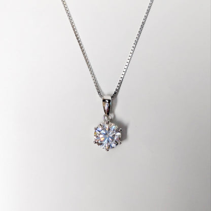 Starlit 1CT Moissanite Solitaire Necklace