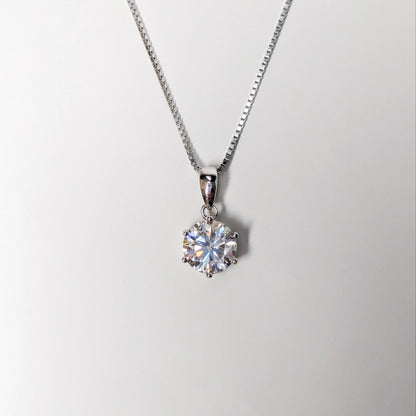 Starlit 2CT Moissanite Solitaire Necklace