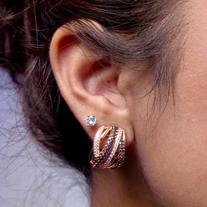 Chocolate Twist Earrings