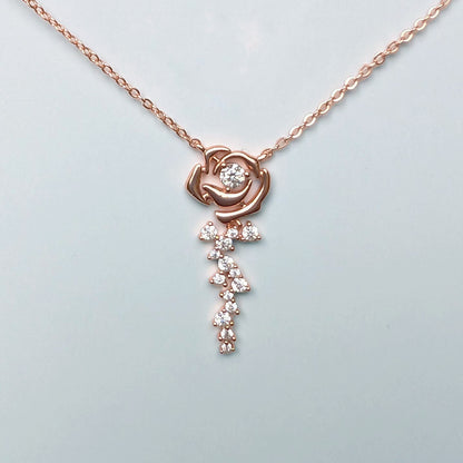Rosé brilliance Moissanite set